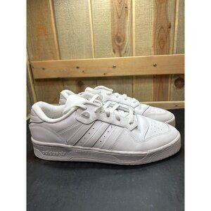 Adidas Mens White Sneakers Low-Top Size 11.5 Comfortable Casual Shoes Classic